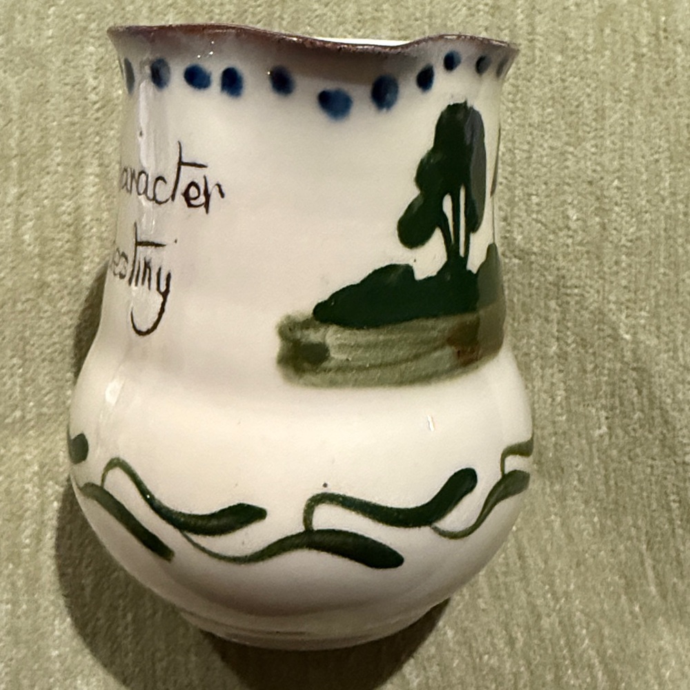Vintage Watcombe? Pottery Motto Ware Souvenir Lynmouth Devon England Pitcher Jug - Picture 10 of 13